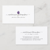 Lavender Logo reinigen Visitekaartje (Voorkant / Achterkant)