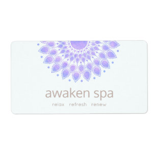 Lavender Lotus Flower Natural Spa and Beauty Etiket