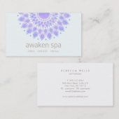 Lavender Lotus Flower Natural Spa and Beauty Visitekaartje (Voorkant / Achterkant)