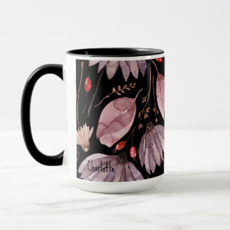 Lavender Lotus Flowers Mug Mok