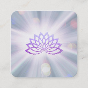 *~* Lavender Lotus Rays Reiki Energy Healing Vierkante Visitekaartje