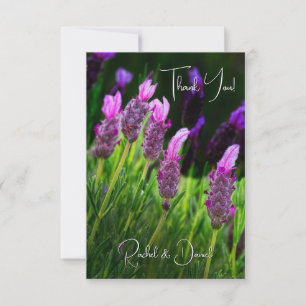 Lavender, Love & Devoding, Wedding Bedankkaart