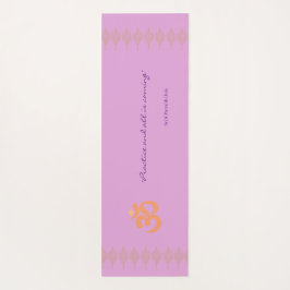 Lavender Lush Floral Painting with Ashtanga Quote Yogamat