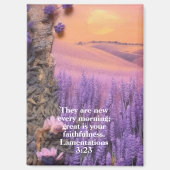 Lavender Magnet Lamentations 3:23 (Recto)