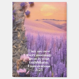 Lavender Magnet Lamentations 3:23 Magneet