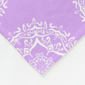 Lavender Mandala Fleece Deken (Hoek)