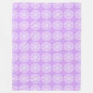 Lavender Mandala Fleece Deken