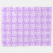 Lavender Mandala Fleece Deken (Voorkant (Horizontaal))