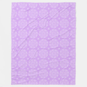 Lavender Mandala Fleece Deken