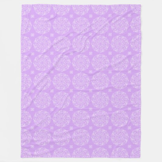 Lavender Mandala Fleece Deken (Voorkant)