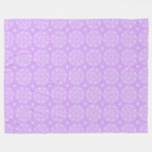 Lavender Mandala Fleece Deken (Voorkant (Horizontaal))