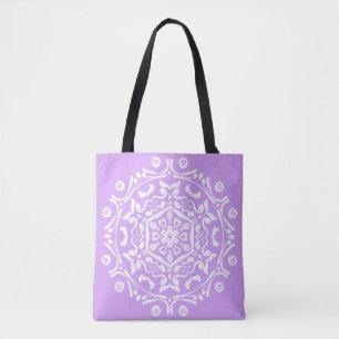 Lavender Mandala Tote Bag