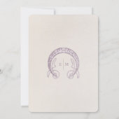 Lavender Marguerite Daisy Wedding Art Nouveau Kaart (Achterkant)