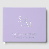 Lavender Mariage Guoks Foil Guestbook (Recto)