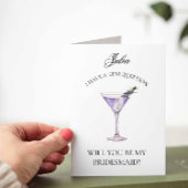 Lavender Martini Serez-Vous Ma Carte De Femme D'Ac