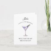Lavender Martini Serez-Vous Ma Carte De Femme D'Ac (Devant)