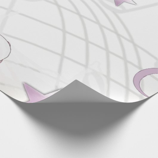 Lavender-Mauve & Beige Old World Butterfly Cadeaupapier (Hoek)