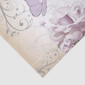 Lavender-Mauve & Beige  Old World Butterfly Tissuepapier (Detail)