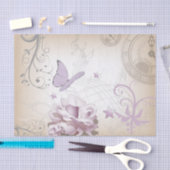 Lavender-Mauve & Beige  Old World Butterfly Tissuepapier (Craft)