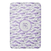 Lavender Meadows Monogrammed Badmat (Voorkant Verticaal)