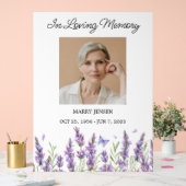 Lavender Memorial Photo Funeral (Mariage)