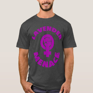 Lavender Menace Feminist Lesbian LGBT Radfem T-shirt