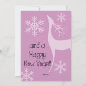 Lavender Merry kerstfoto Kaart (Achterkant)