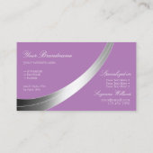 Lavender met Decoratief Silver Decor Professional Visitekaartje (Achterkant)