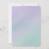 Lavender Mint Wedding Uitnodiging (Achterkant)