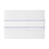 Lavender Modern Classic Wedding Invitation Uitnodigingen Wikkel (Achterkant Voorbeeld)