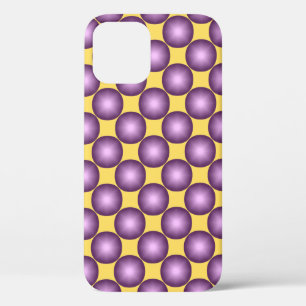 Lavender Modern Polka Dot iPhone 12 Hoesje