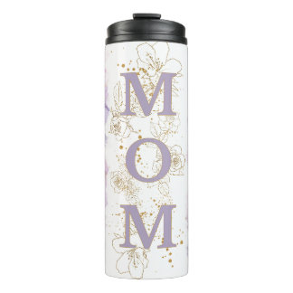 Lavender Mom Photo Coffee Travel Tumbler Mug Thermosbeker