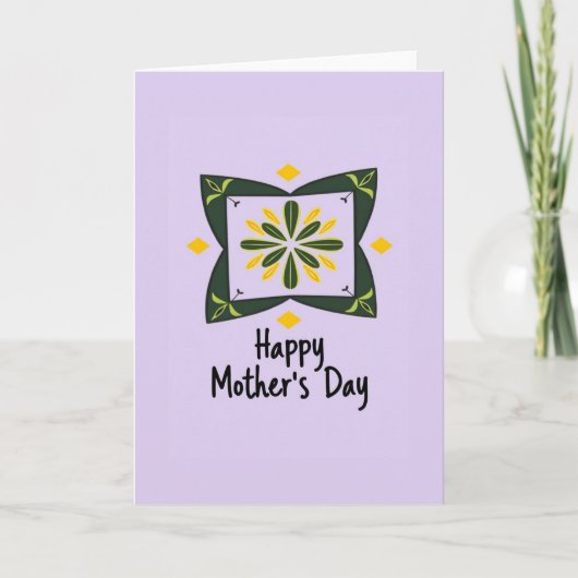 Lavender Mothers Day Blossom Card Kaart (Voorkant)