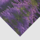 Lavender Mountain Valley bij zonsopgang Tissuepapier (Detail)