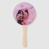 Lavender Mr en Mrs Photo Wedding Handwaaier (Achterkant)