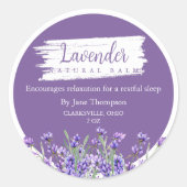 Lavender Natural Balm Étiquette (Devant)