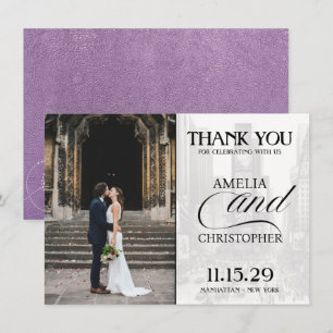 Lavender New York City Passport Bedankkaart