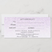 *~* Lavender Ombre Parties scintillant Carte Cadea (Dos)