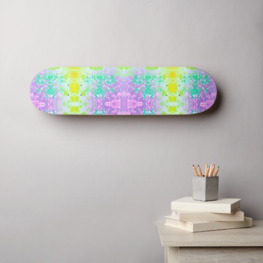 Lavender Ombre Skateboard (Muurkunst (Horizontaal))