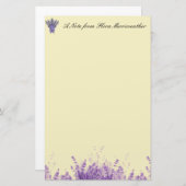 Lavender op Parchment Briefpapier (Voorkant / Achterkant)