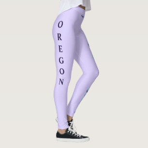 Lavender Oregon State Grape Leggings