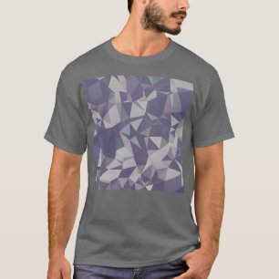 Lavender Paars Abstract laag veelhoekveld T-shirt