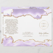 lavender paars agate brochure (Voorkant / Achterkant)