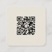Lavender Paars Botanical WreatQR Code RSVP Informatiekaartje (Achterkant)