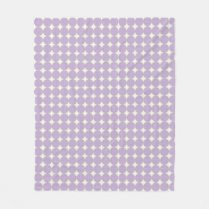  lavender Paars Geometrische Stippen Patroon Fleece Deken