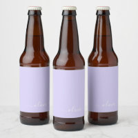 Lavender Paars Modern Script Girly Monogram Naam