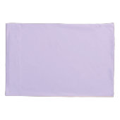 Lavender Paars Modern Script Girly Monogram Naam Kussensloop (Achterkant)