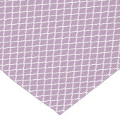  Lavender Paars Quatrefoil Monogramnaam Korte Tafelloper (Hoek)