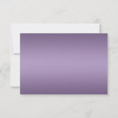  Lavender Paars Silver Floral RSVP (Achterkant)