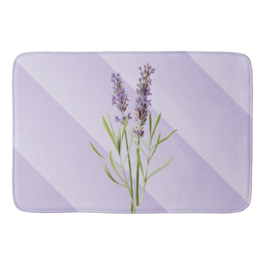 Lavender Paars Soft en Elegant Badmat (Voorkant)